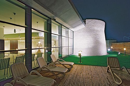 Saliris Resort Hotel terrace with panoramic views of the Salt hill