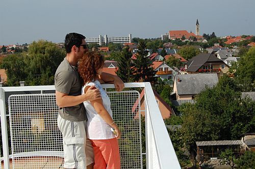 Wellness Hotel Kakadu - the wellness hotel's roof terrace with panoramic view to Keszthely