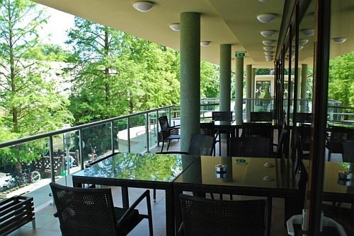 Wellness Hotel Gyula**** terrace of restaurant and cafe