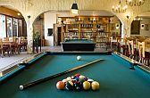 Pub with billiard room in 4* Wellness Hotel Silvanus in Visegrad