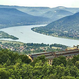 Hotel Silvanus Visegrad panoramic view on the Danube