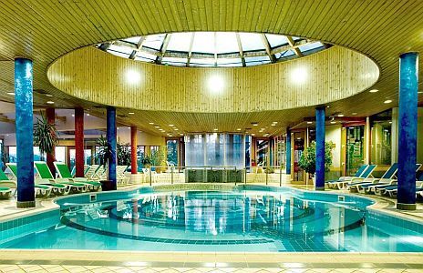 Wellness Hotel Silvanus indoor pool near the royal palace of Visegrad