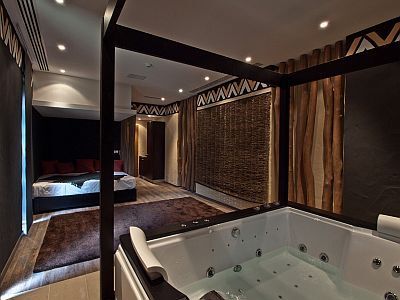 Luxury hotel room with jacuzzi in Hungary in the Hotel Bambara - last minute offers